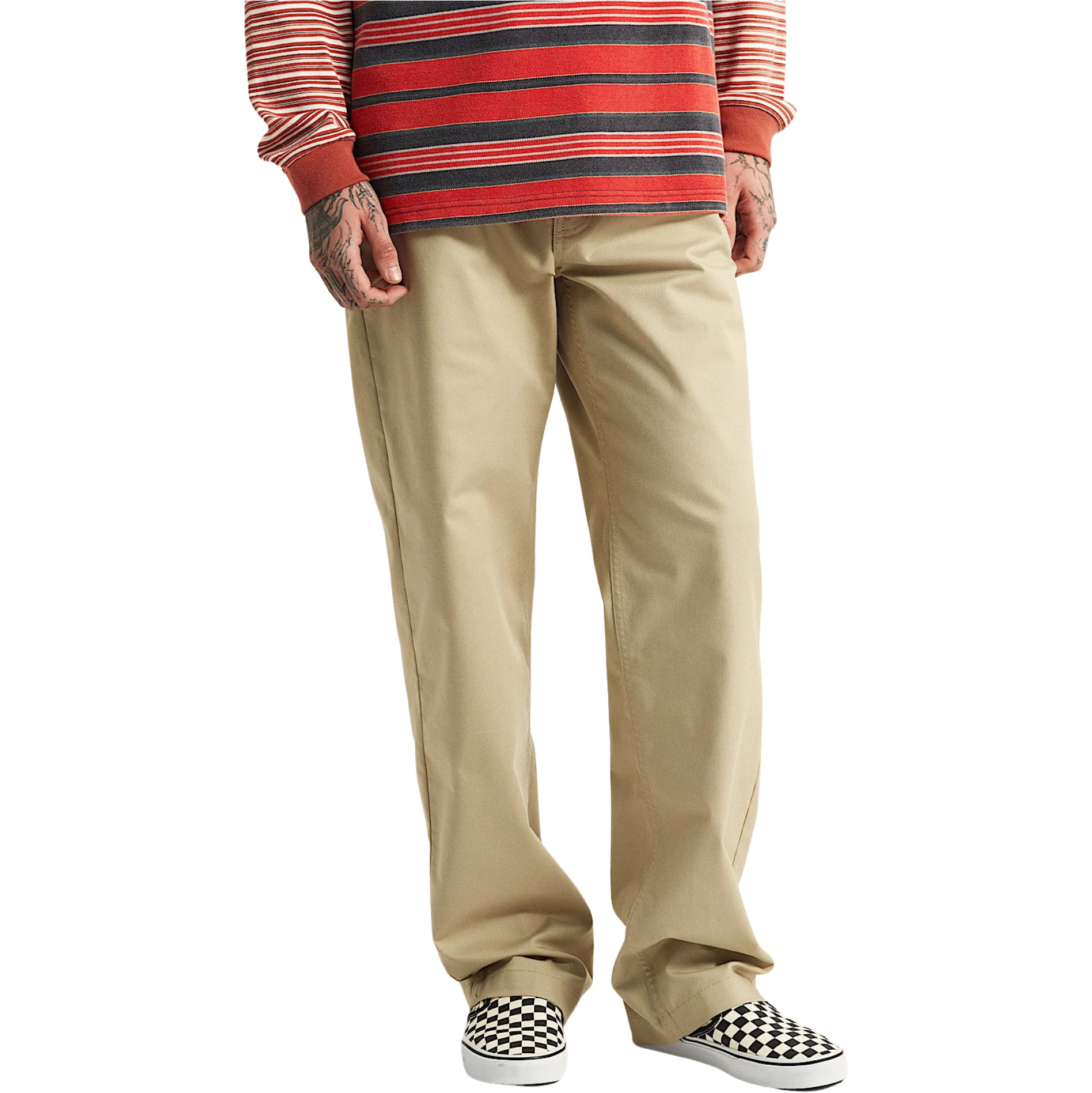 2026 Vans Mens Authentic Chino Straight Fit VN000TCXD3Z - Elm